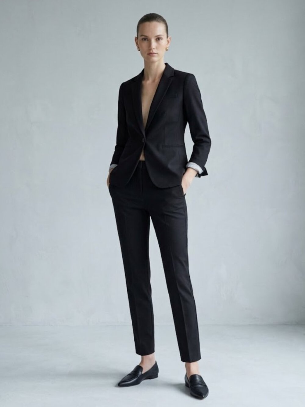 J.Crew Stretch Cotton Blazer & Martie Pant Suit Set